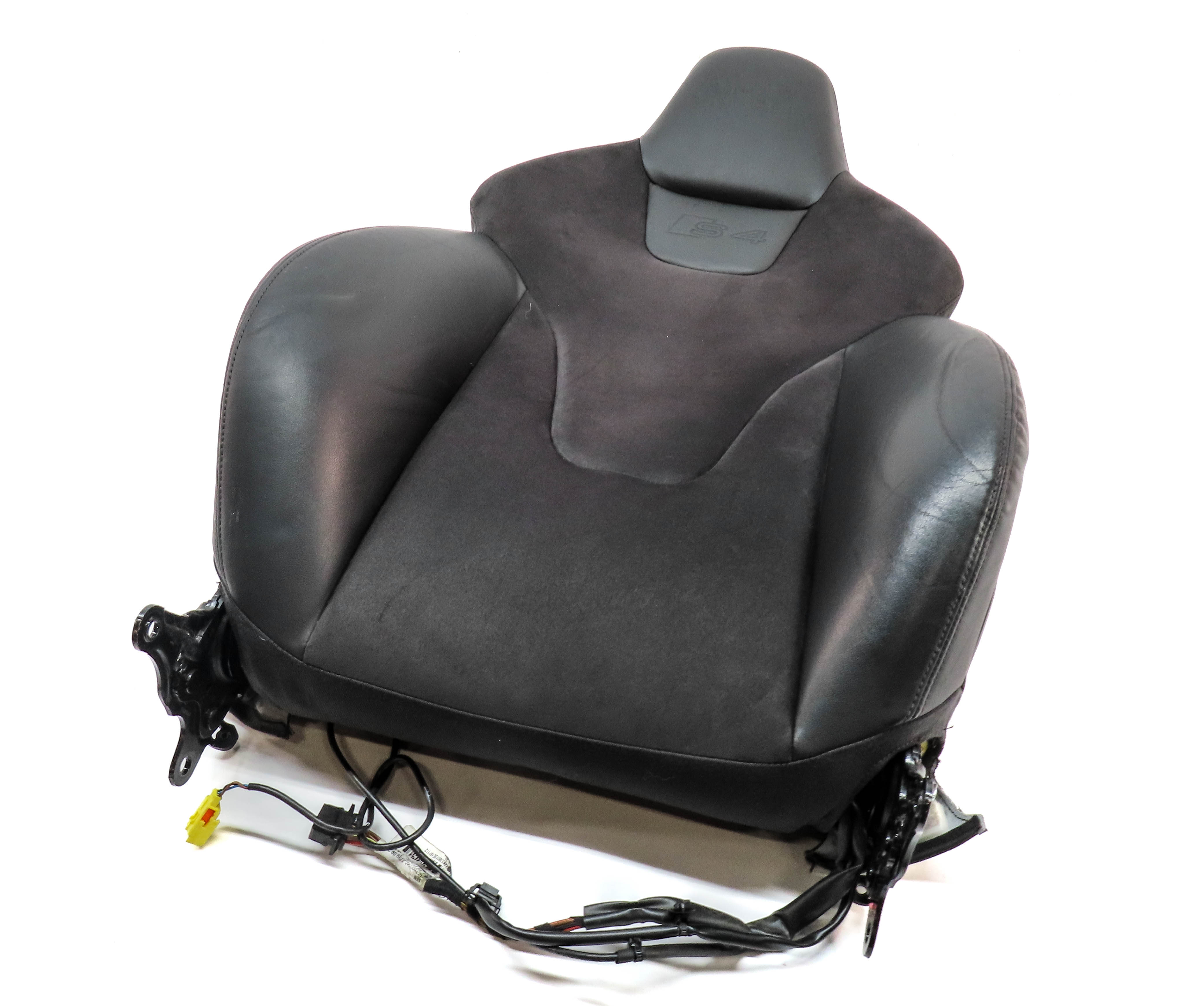 13 AUDI S4 (B8 8K) FRONT LEFT DRIVER UPPER SPORT MEMORY HEATED SEAT BACK (Black) — exact item pictured